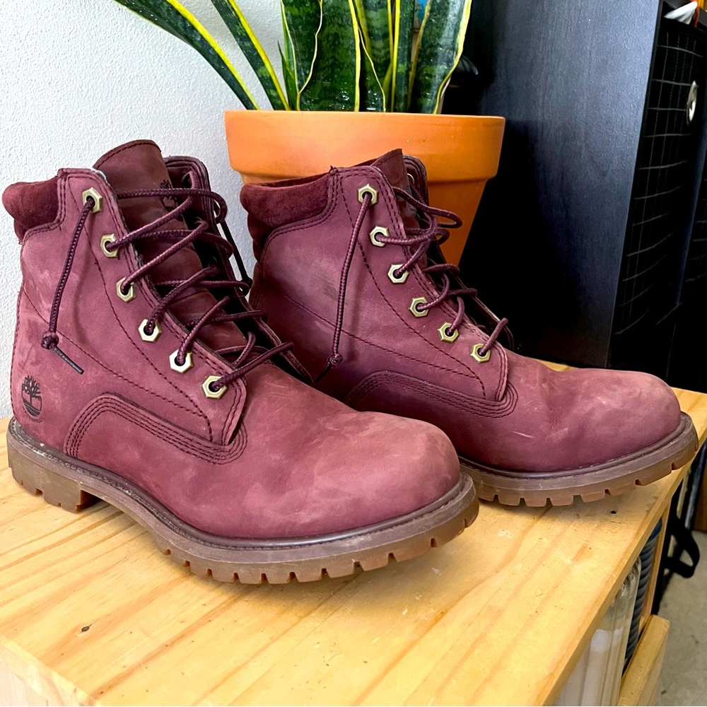Timberland Women’s Ortholite Boots - Burgundy / Maroon